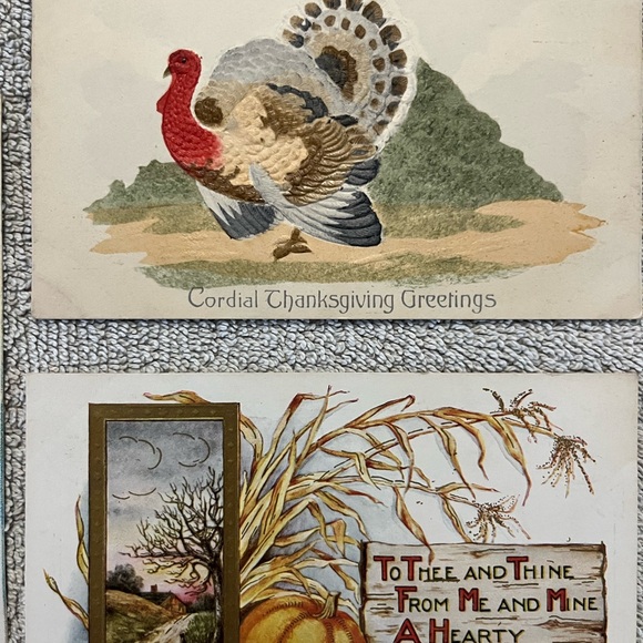 Vintage Thanksgiving Greeting Cards Lot‎ 3 - Picture 3 of 5